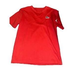 Jordan Kids' Air Jordan Patch T-Shirt Nike youth medium red new